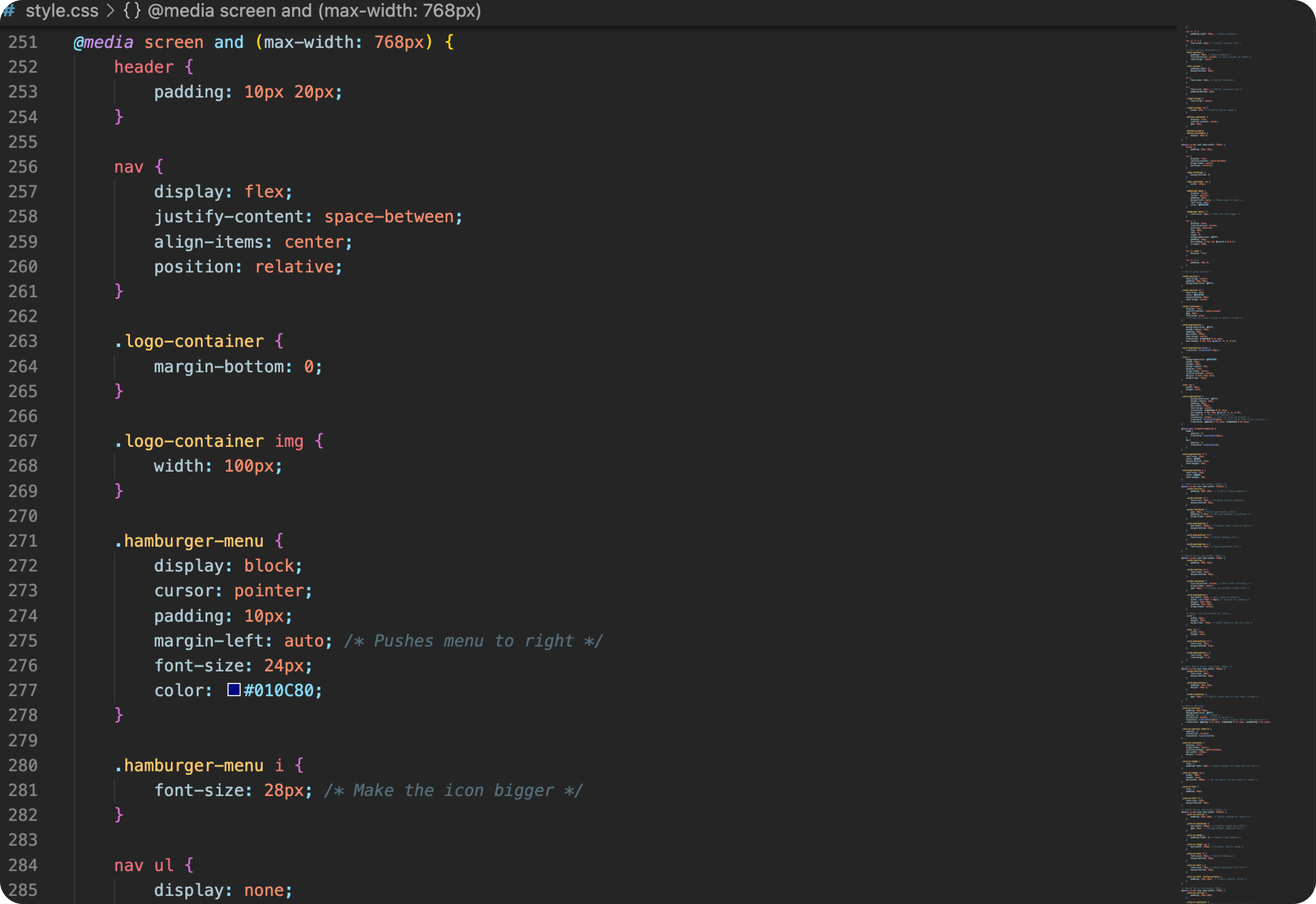 Mobile Navigation Pattern